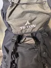 Teton Scout lid above the front mesh pocket